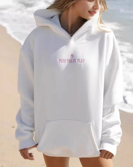 Professional DING Z Cross-border European Style Drop Shoulder Coconut Hoodie EVERYTHING COMES IN
