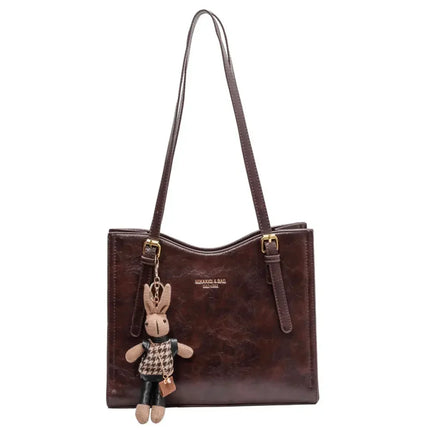 Fina™ | Versatile PU Leather Lady Handbags Brown Bag