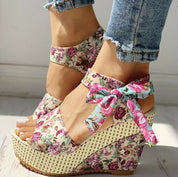 Koa | Stylish Wedge Sandals Pink Shoes & Sandals