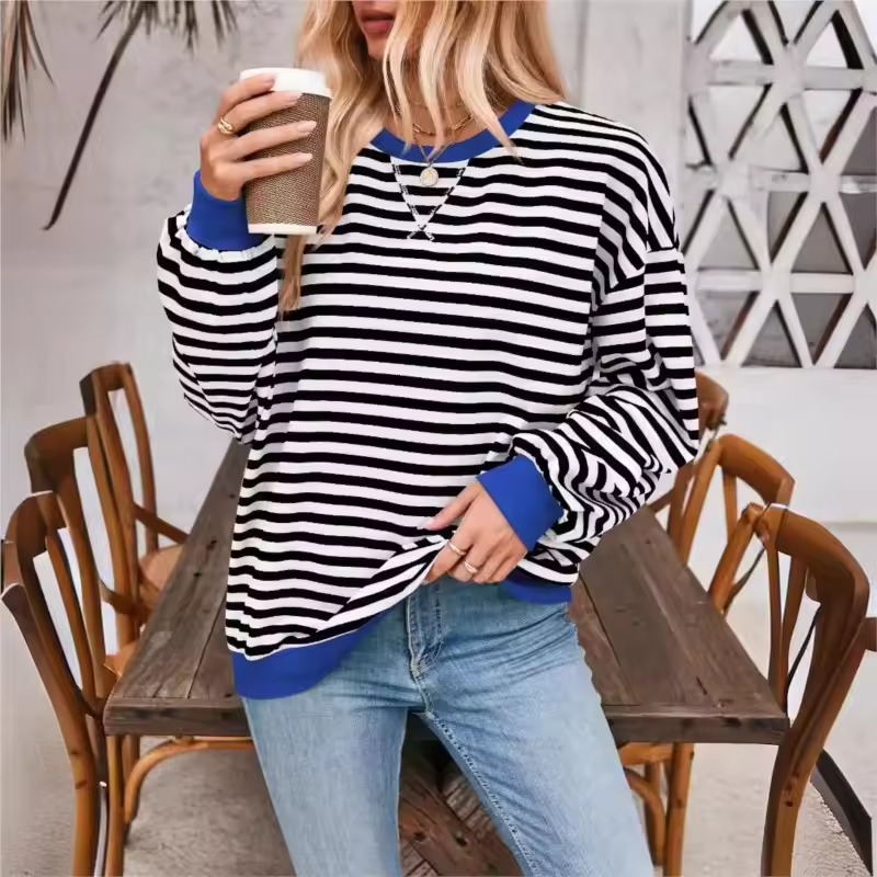 Amaya™ | Oversized Stripes Sweater Sweater