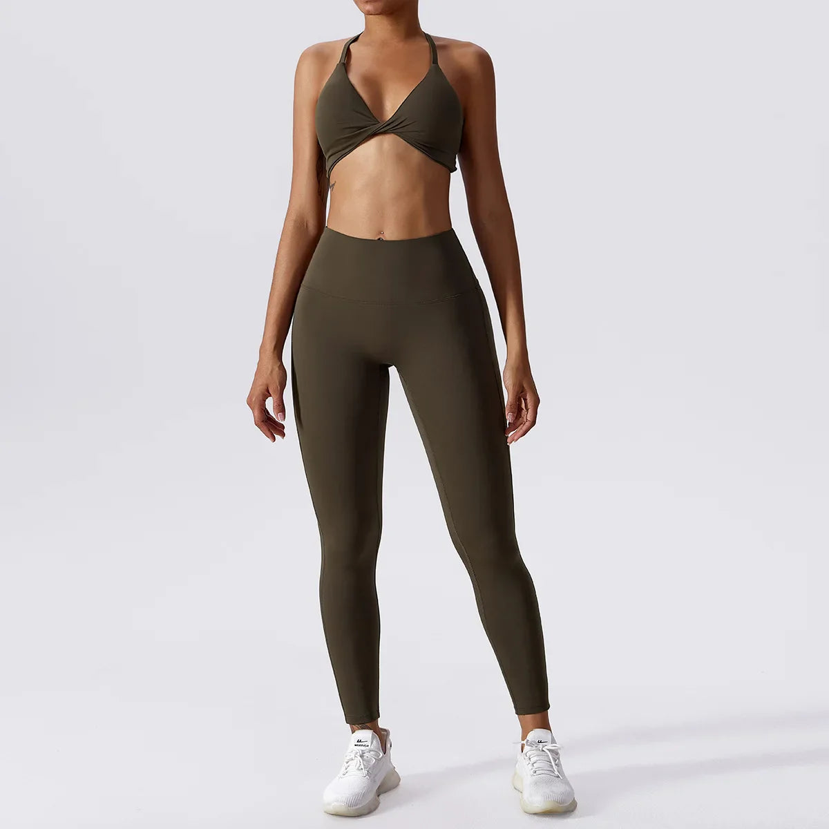 Charlie | Flexflow Sports Set Brown 1 Leggings