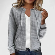 Elyssiah Elegant Women's Jacket Gray Women's Coats & Jackets