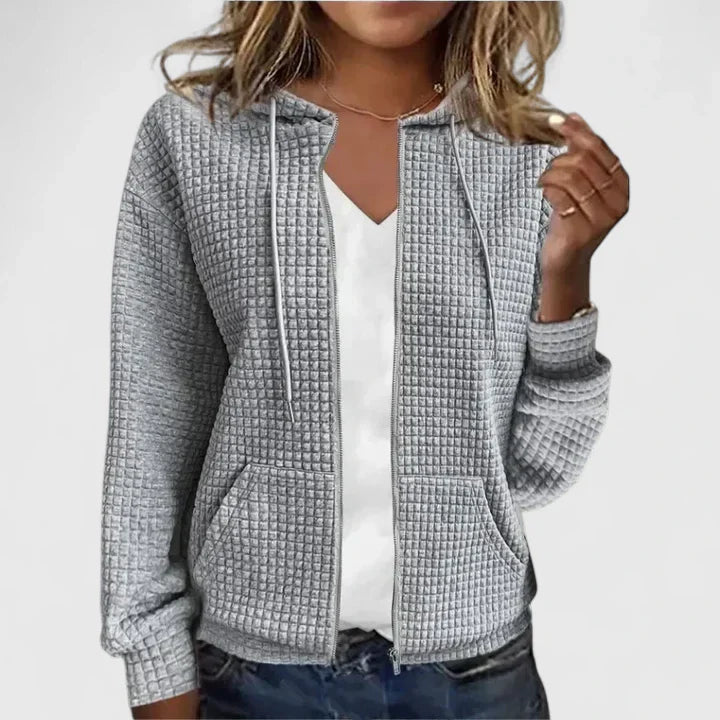 Elyssiah Elegant Women's Jacket Gray Women's Coats & Jackets