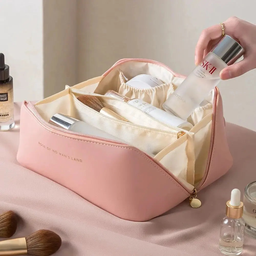 Luxury Travel Makeup Organizer Bag Pink Women's Accessories