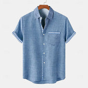 Alfonso Silk Shirt for Ultimate Comfort and Breathability Blue Men Shirts