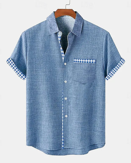 Alfonso Silk Shirt for Ultimate Comfort and Breathability Blue Men Shirts