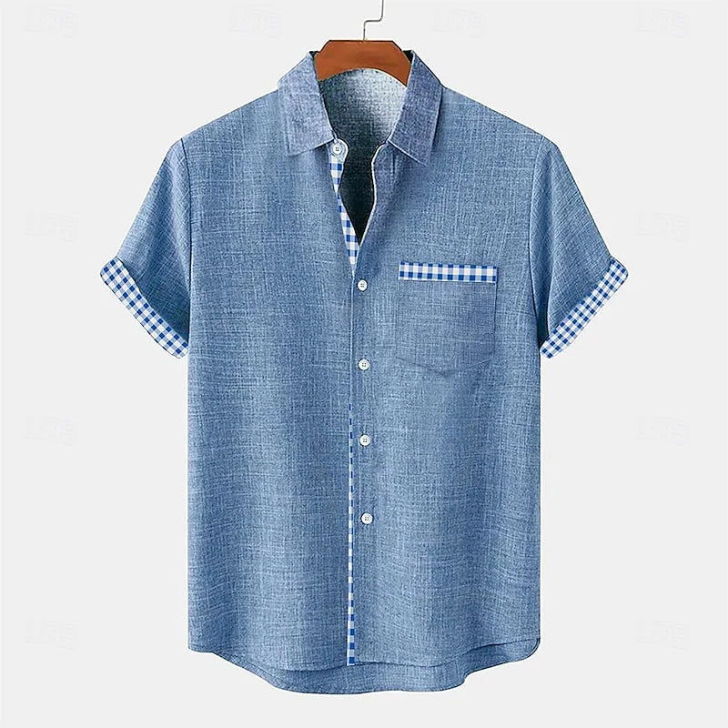 Alfonso Silk Shirt for Ultimate Comfort and Breathability Blue Men Shirts