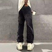 Premium Jacquard Denim Jeans Pants