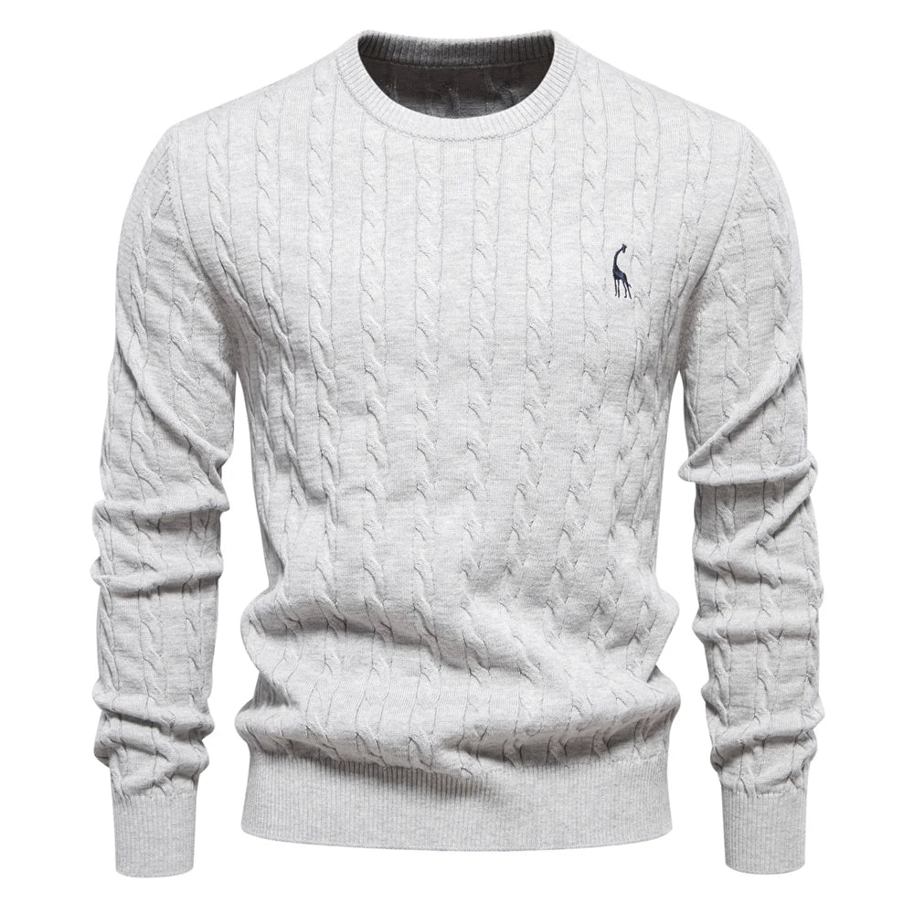 Winston | Premium Men's Sweater Light Grey Sweater