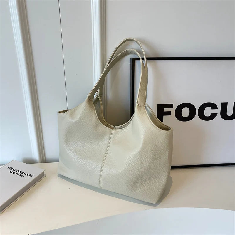 Aspen | Hobo Tote Bag Beige 38cmx28cmx13cm Bag