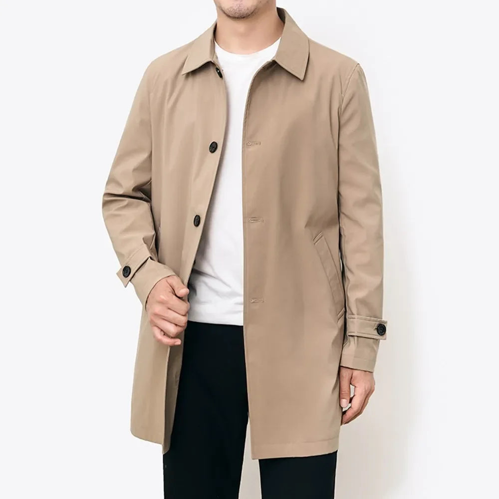 Classic Water-Repellent Overcoat Coat
