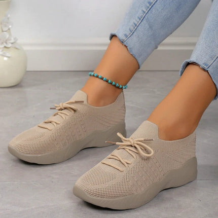 Jane™ - Breathable Trainers Beige Women Shoes