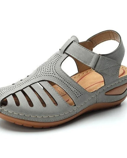 Woman Summer Vintage Orthopedic PU Leather Sandals Shoes & Sandals