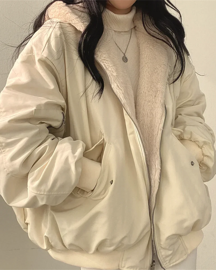 Two-way Hooded Jacket Jacket