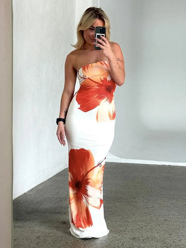 Rosa™ - Floral maxi dress Dresses