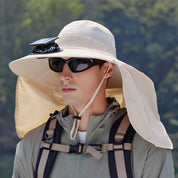 Solar-Powered Cooling Fan Hat Hats