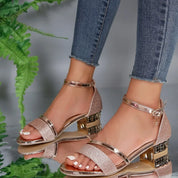 Camille Gold Chain Orthopedic Sandals Sandals