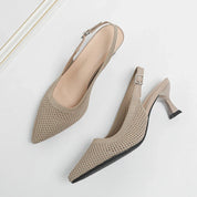 Maya | Elegant and Comfortable Mid-Heel Shoes Beige Shoes & Sandals