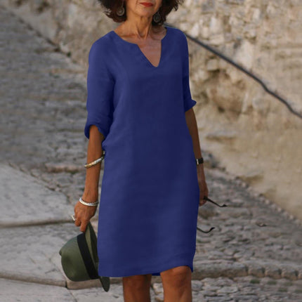 Fleur Rousse | Stunning Summer Dress Dark Blue Dresses