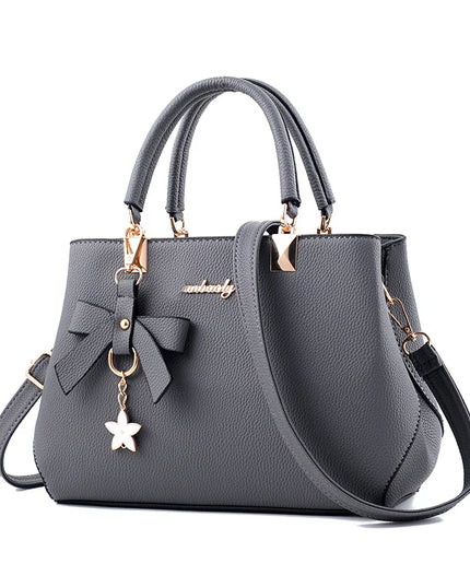Elegant Women's Messenger Bag with Flower Pendant Shoulder Bags
