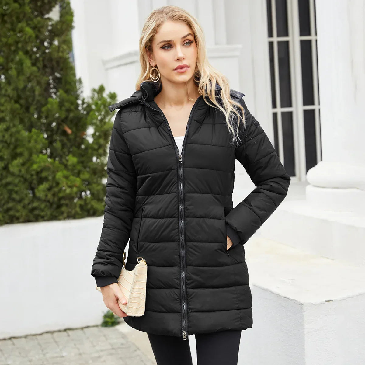 Stylish Winter Jacket Black Women's Jacket