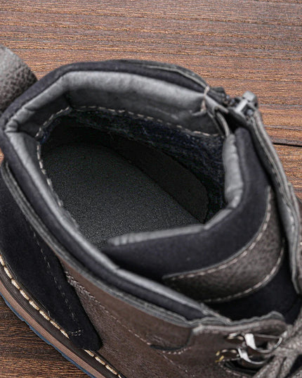 Frontier Leather Boots Durable Comfort Non Slip Sole for Men Boots
