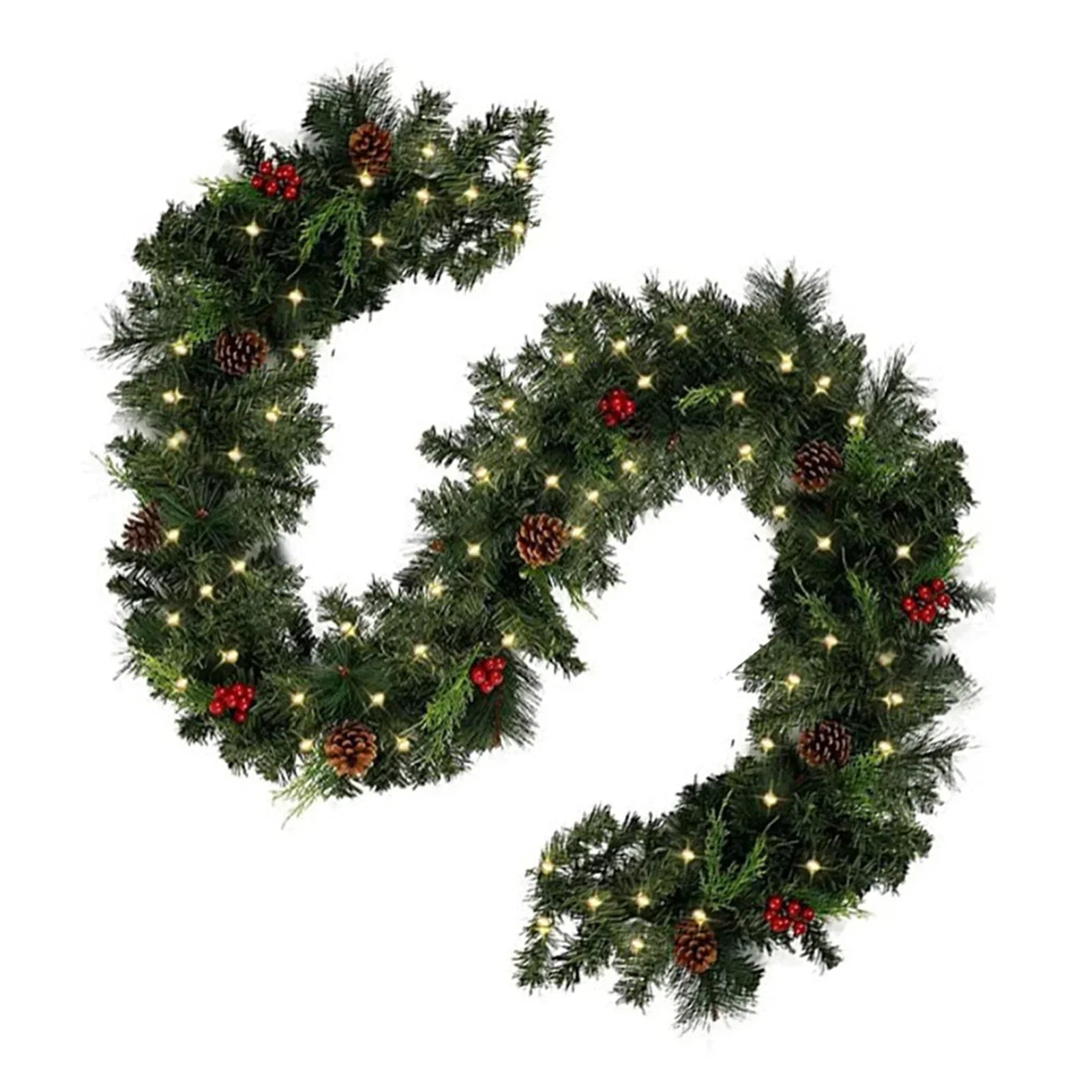 Festive Berry Garland – Xmas Decor Accent As indicated Accessories