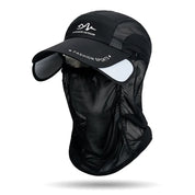 360° Portable Fishing Sun Hat Black Hats