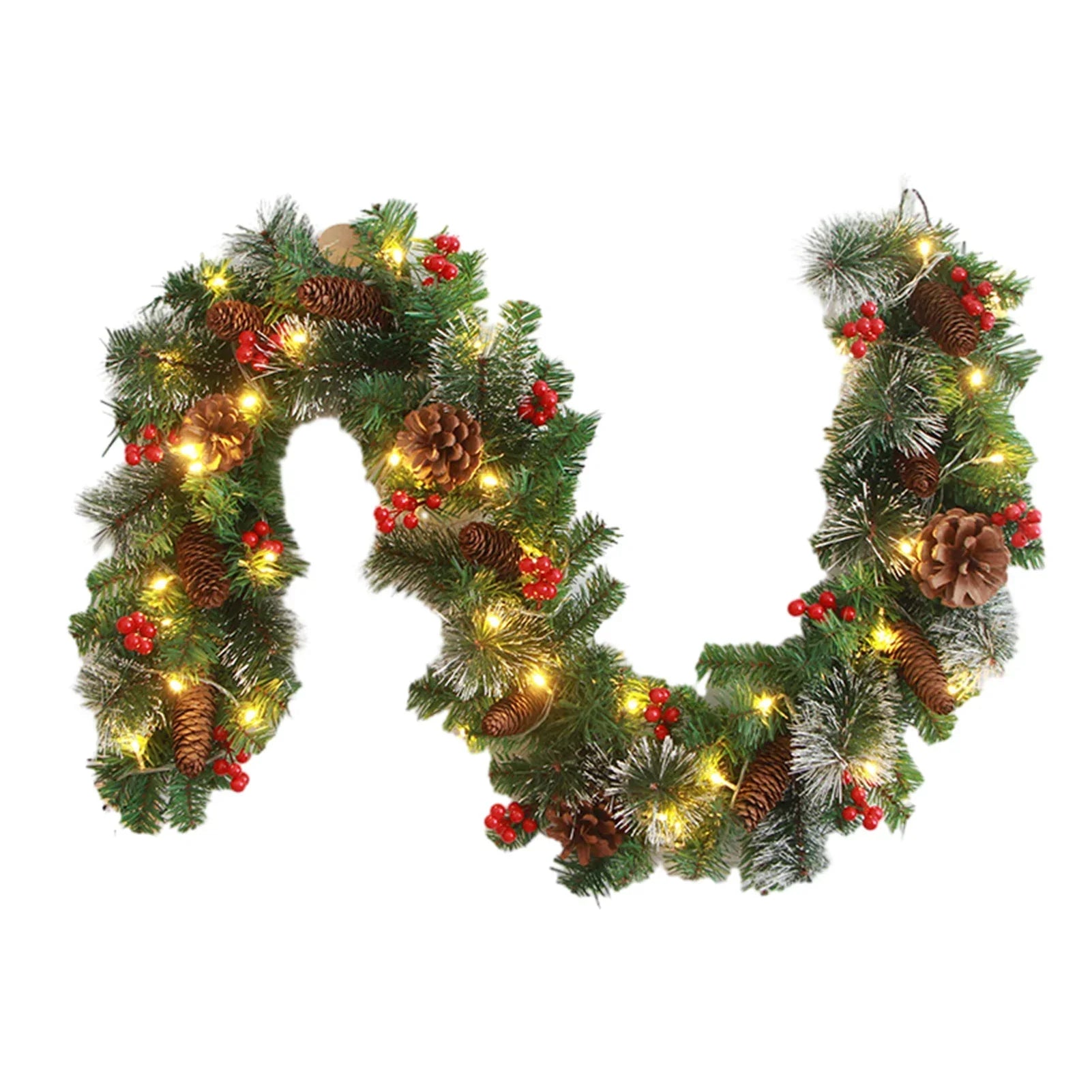 Festive Berry Garland – Xmas Decor Accent Red berry Accessories