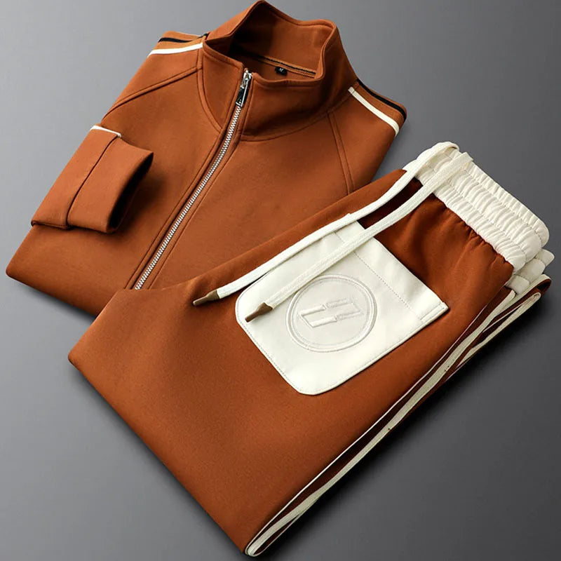Zenith Premium Tracksuit Set Brown