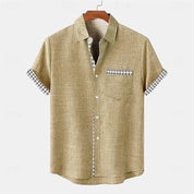 Alfonso Silk Shirt for Ultimate Comfort and Breathability Beige Men Shirts
