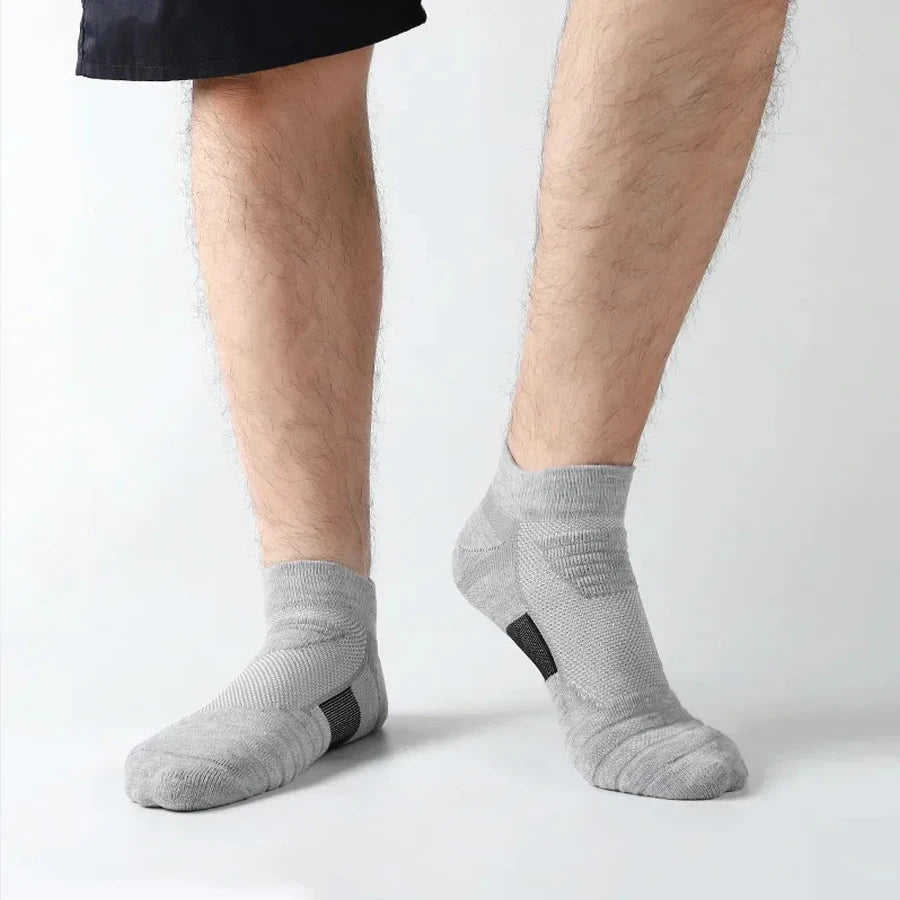 Men’s Anti-Slip Cotton Sports Socks – Breathable, Odor-Free Men's Accessories