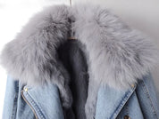 Eliza | Elegance Denim & Fur Jacket Eliza | Elegance Denim & Pelz Jacke - €64