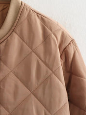 Women's Quilted Bomber Jacket Jacket