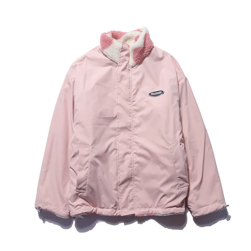 Women Heart Fleece Jacket Heart Fleece Jacket