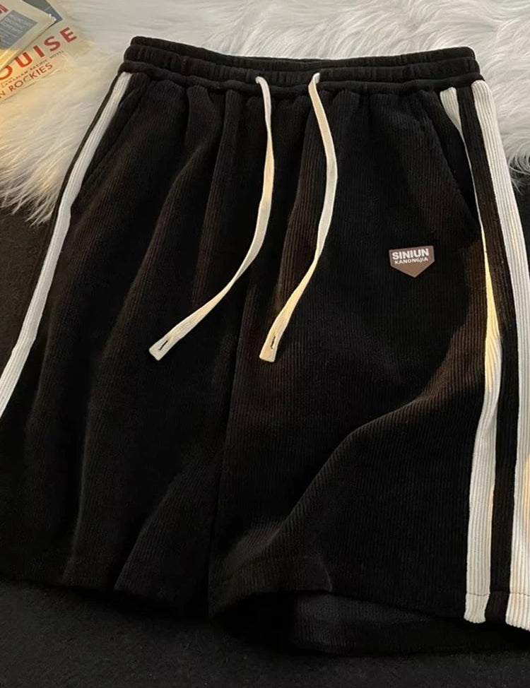 Retro Loose Shorts for Men black Men Shorts