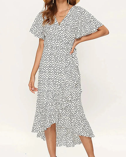 Bohemian Floral Chiffon Maxi Dress Dresses