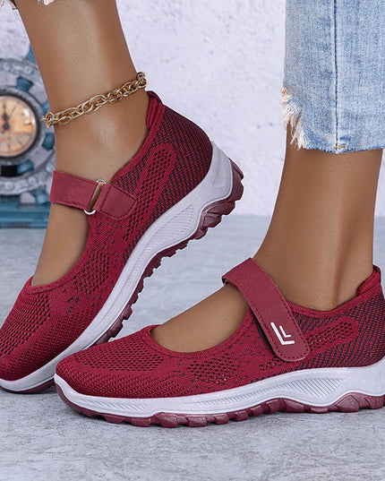 Women’s Lightweight Breathable Summer Sneakers Red Woman Shoes