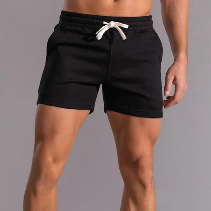 Men's 100% Cotton Breathable Casual Summer Shorts Black Shorts