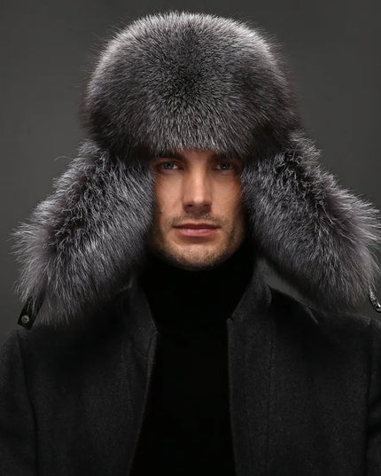Faux Fur Hat – Unisex Winter Ear Flap Trapper Hat Hats