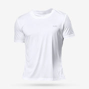Quick-Dry Compression Athletic Tee – Lightweight Gymwear WHITE T Shirts
