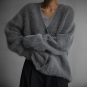 HAILEY | COMFORTABLE CARDIGAN Dark Gray Blazer