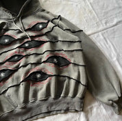Harajuku Retro Patchwork Hoodie Hoodie