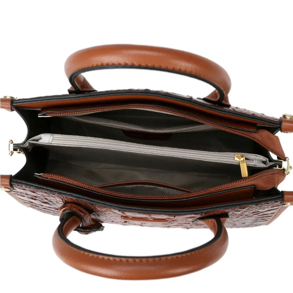 Vintage Crocodile Leather Designer Handbag Handbags
