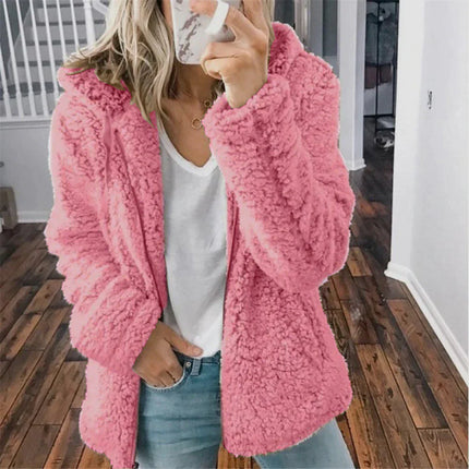 Emilia- Women's Winter Hoodie Pink Hoodie