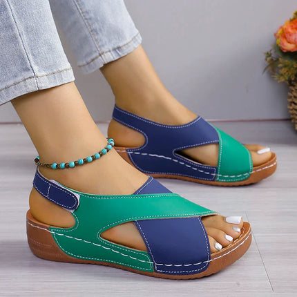 Jade™ | Chic Orthopedic Sandals Blue and green Shoes & Sandals