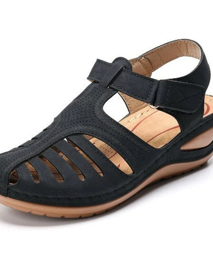 Woman Summer Vintage Orthopedic PU Leather Sandals Shoes & Sandals