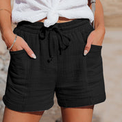 Talina | Cotton Shorts Black