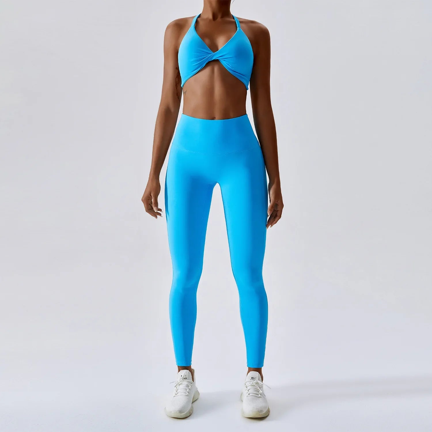 Charlie | Flexflow Sports Set Peacock Blue 1 Leggings