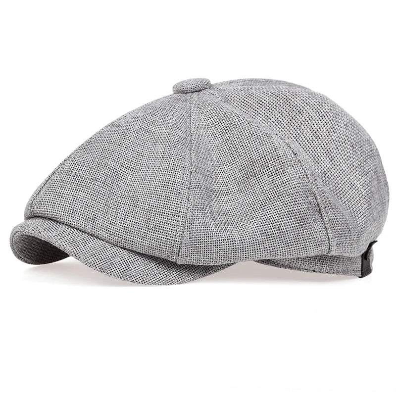 Unisex Casual Newsboy Hats light grey One Size Hats